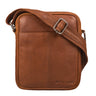 "Jude" Pequena Bolsa Masculina de Couro Vintage Messenger para Ombro