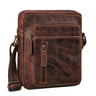 "Dain" Bolsa de couro de ombro para homem