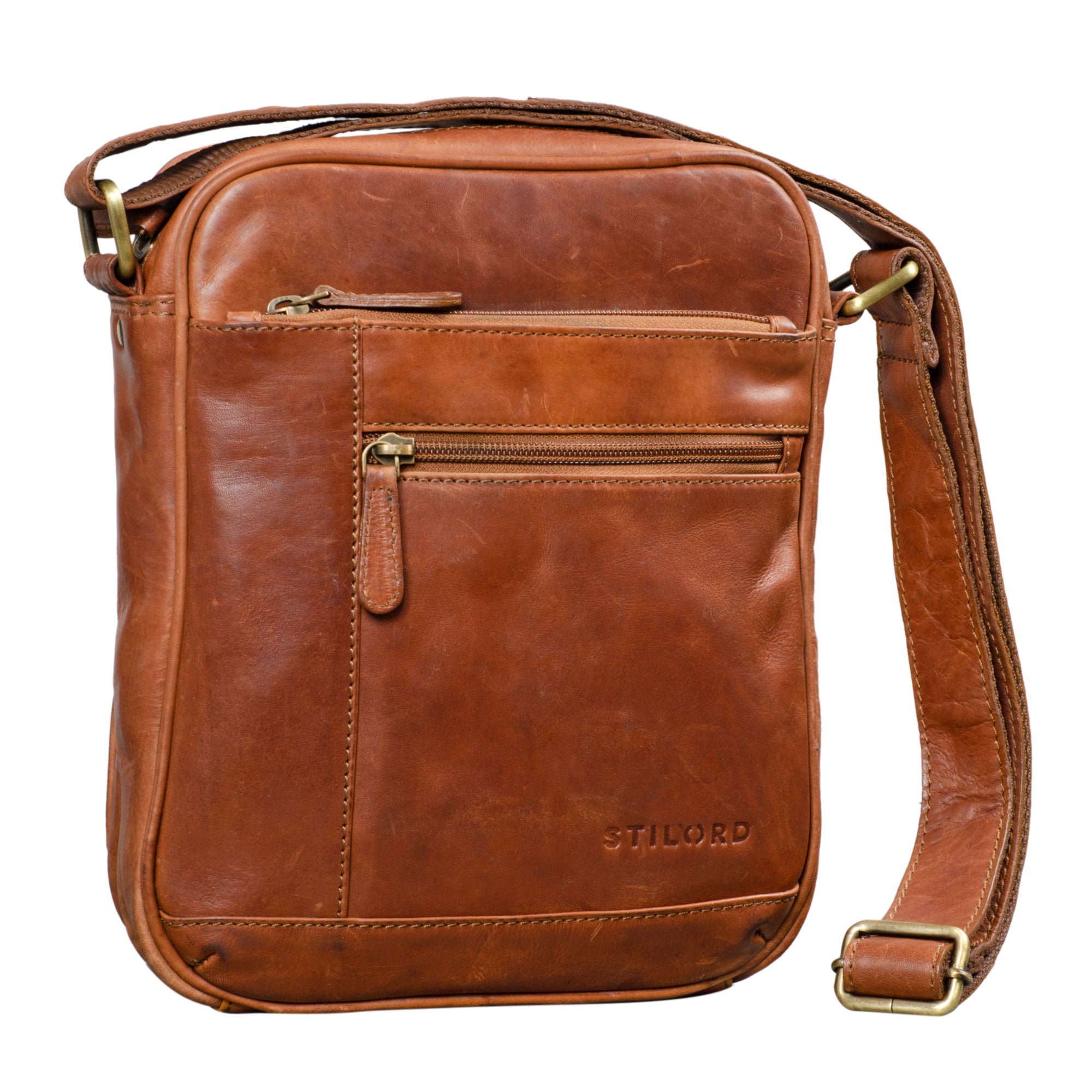 Echt-Leder Messenger Bag Herren klein