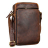 "Luigi" Bolsa Masculina de Couro Pequena Transversal Elegante