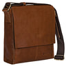"Malte" Pequena Messenger Bag Masculina de Couro Estilo Vintage