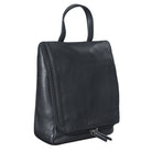 Leder Kulturtasche schwarz