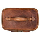 Elegante Leder Waschtasche