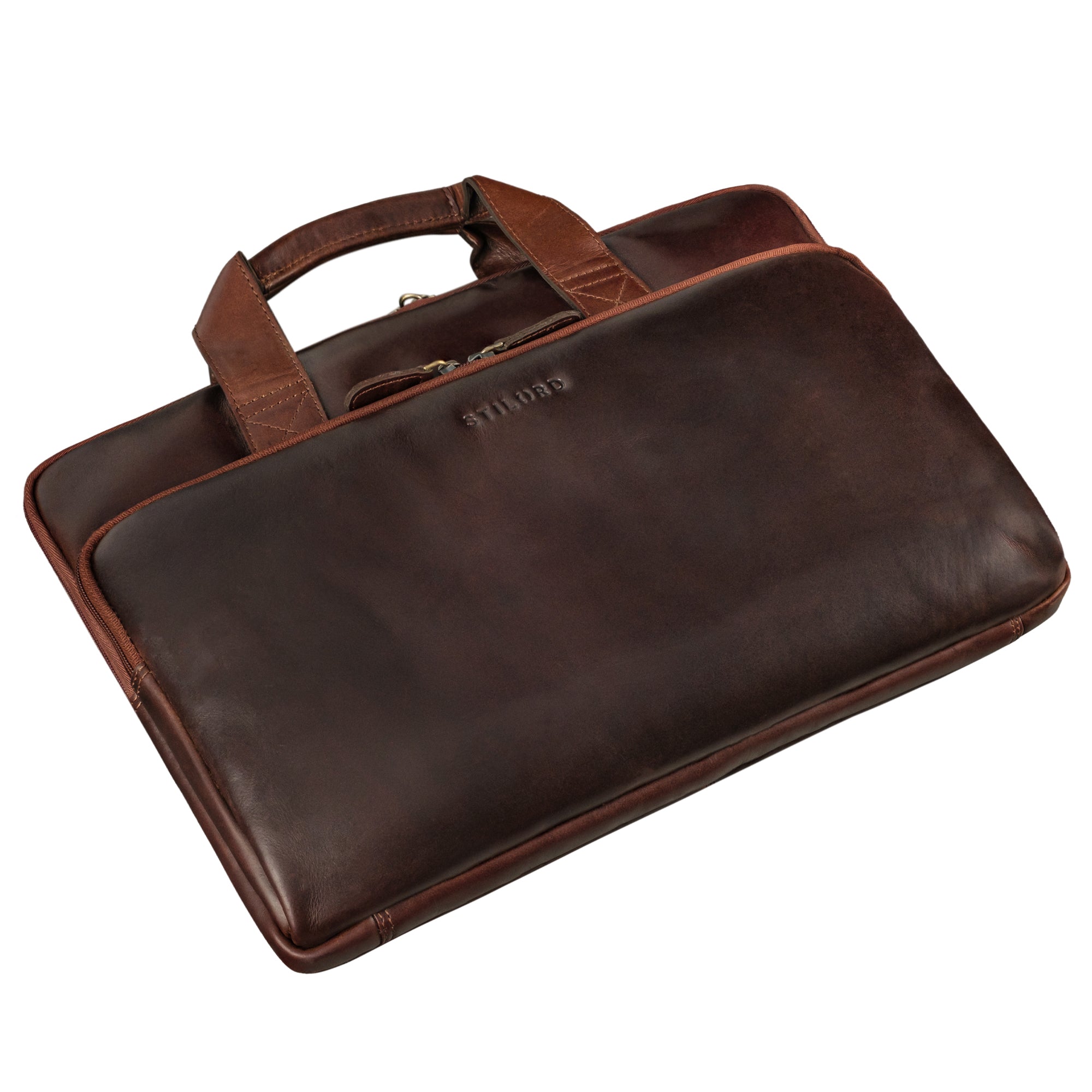 Laptophülle 15 Zoll Leder braun