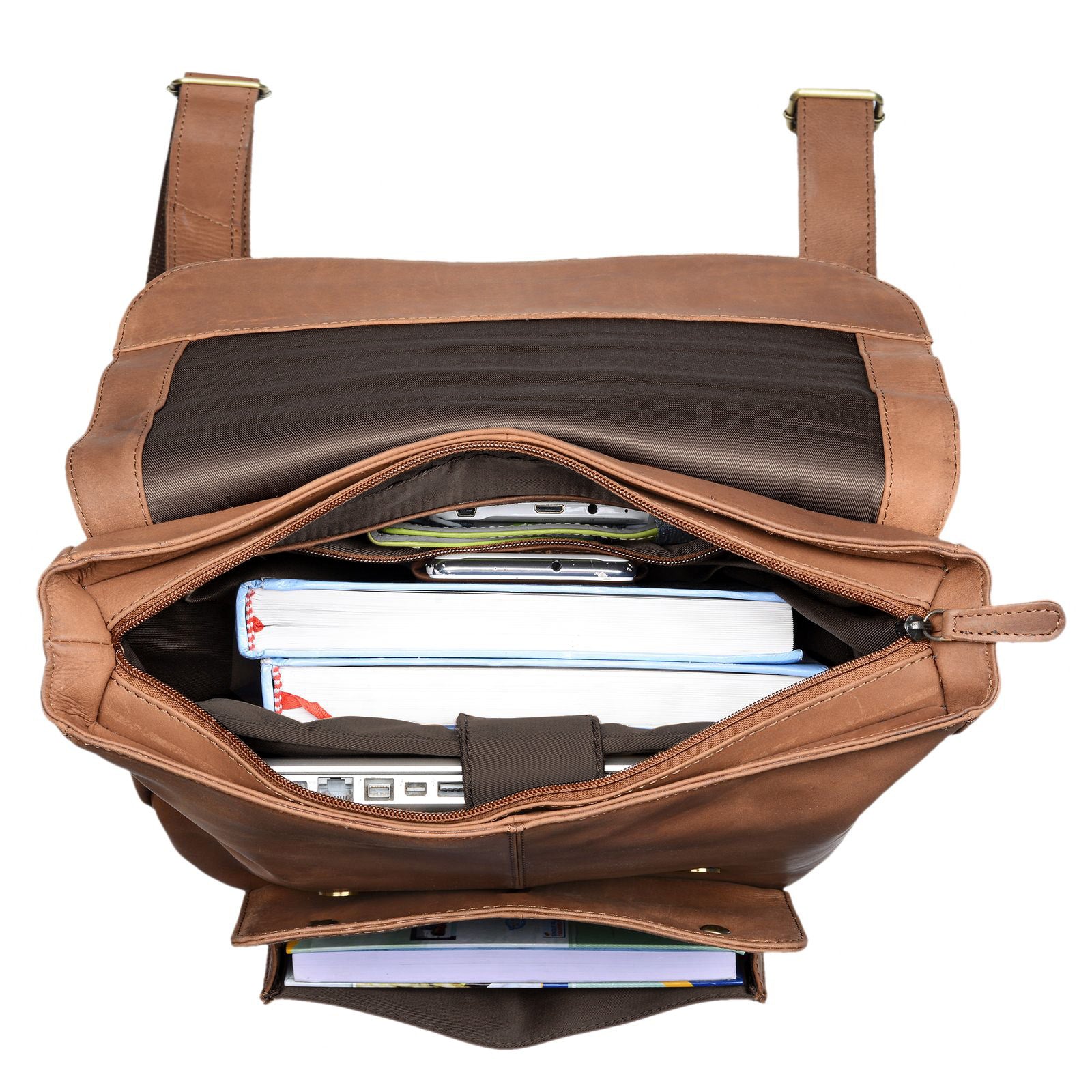 Großer Unirucksack für A4 Ordner Leder