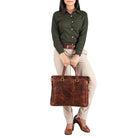 Cognac Farben Ledertasche