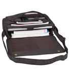 Leder Umhängetasche mit 15.6 Zoll Laptop-Fach