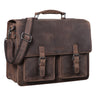 Homens de Bolsa "Clarence" de Negócios de Couro