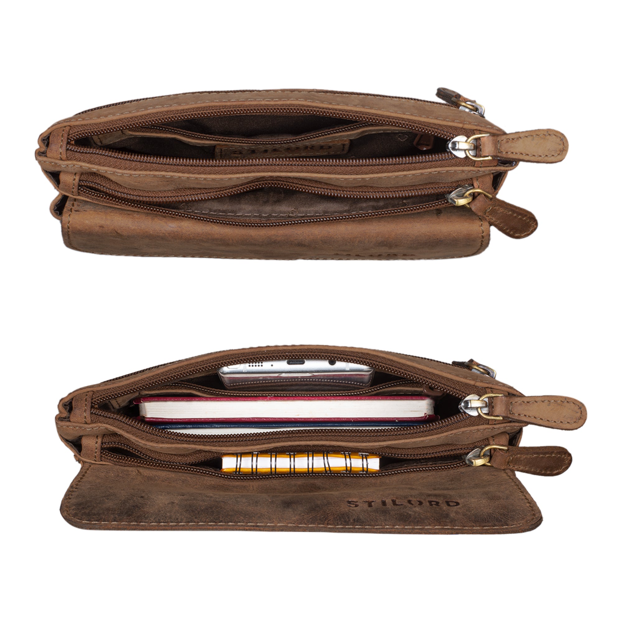 Gürteltasche echtleder dunkelbraun