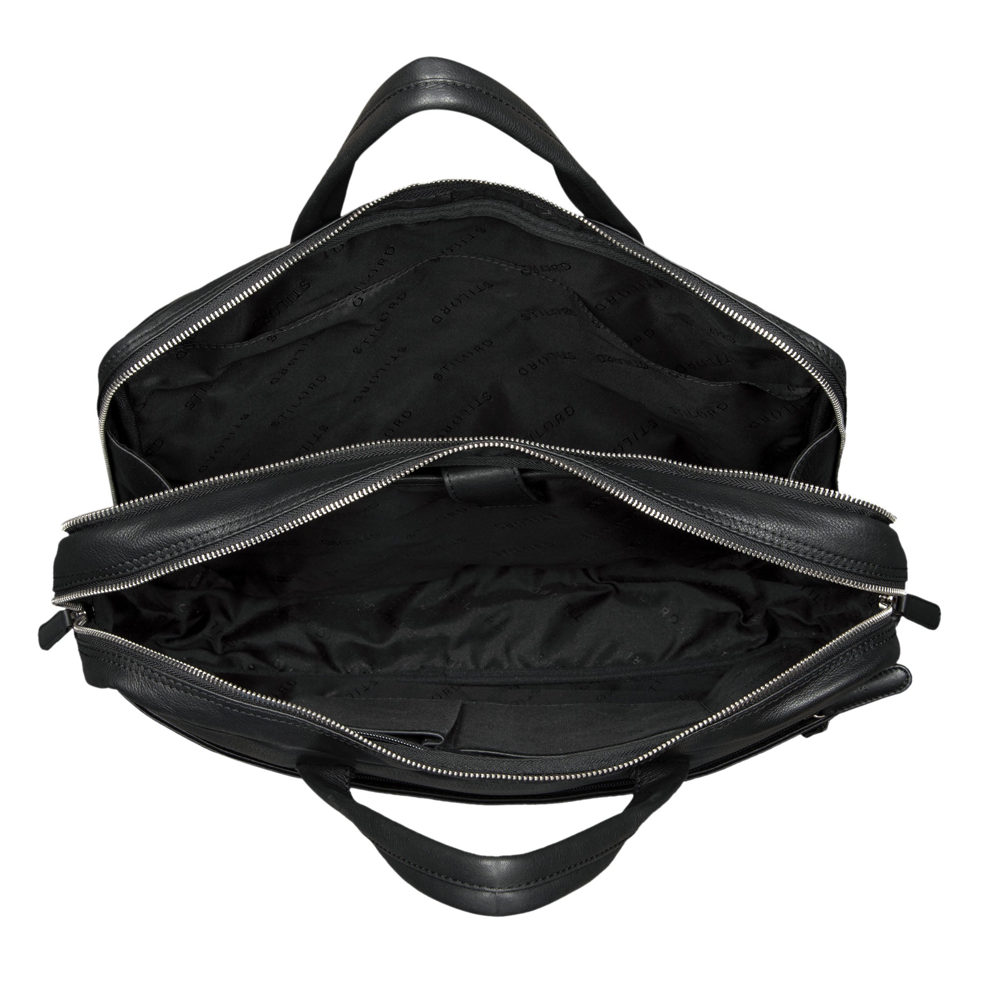 Schwarze Herren Ledertasche für Büro