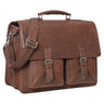 Homens de Bolsa "Clarence" de Negócios de Couro