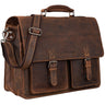 Homens de Bolsa "Clarence" de Negócios de Couro