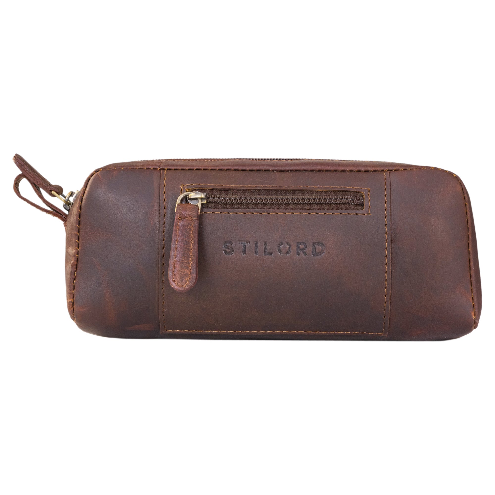 Leder Etui Vintage Dunkelbraun