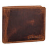 "Lunis" Carteira de Couro RFID Vintage Masculina com Porta Moedas