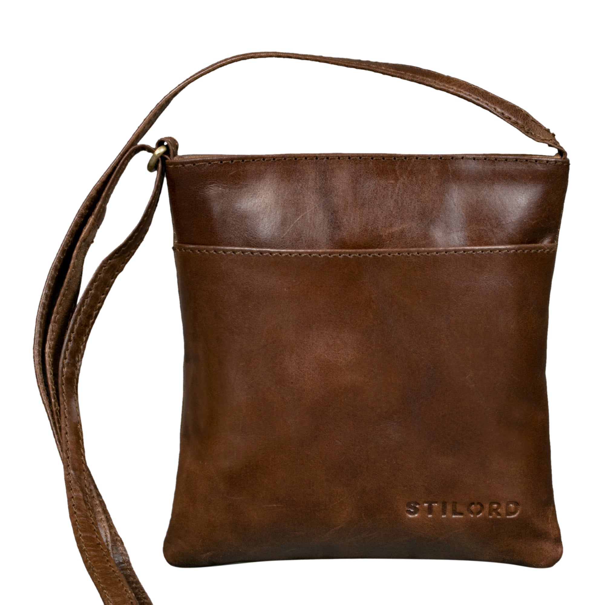 Damenhandtasche Echtleder braun