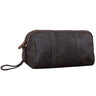 "Charles" Necessaire Vintage Grande de Couro para Homens e Mulheres