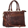 B-Stock "Frauke" Bolsa de Couro Organizada para Mulheres Vintage com Alça