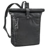 "Lutz" Mochila XL Rolltop Couro Masculina com Compartimento 16-17,3"
