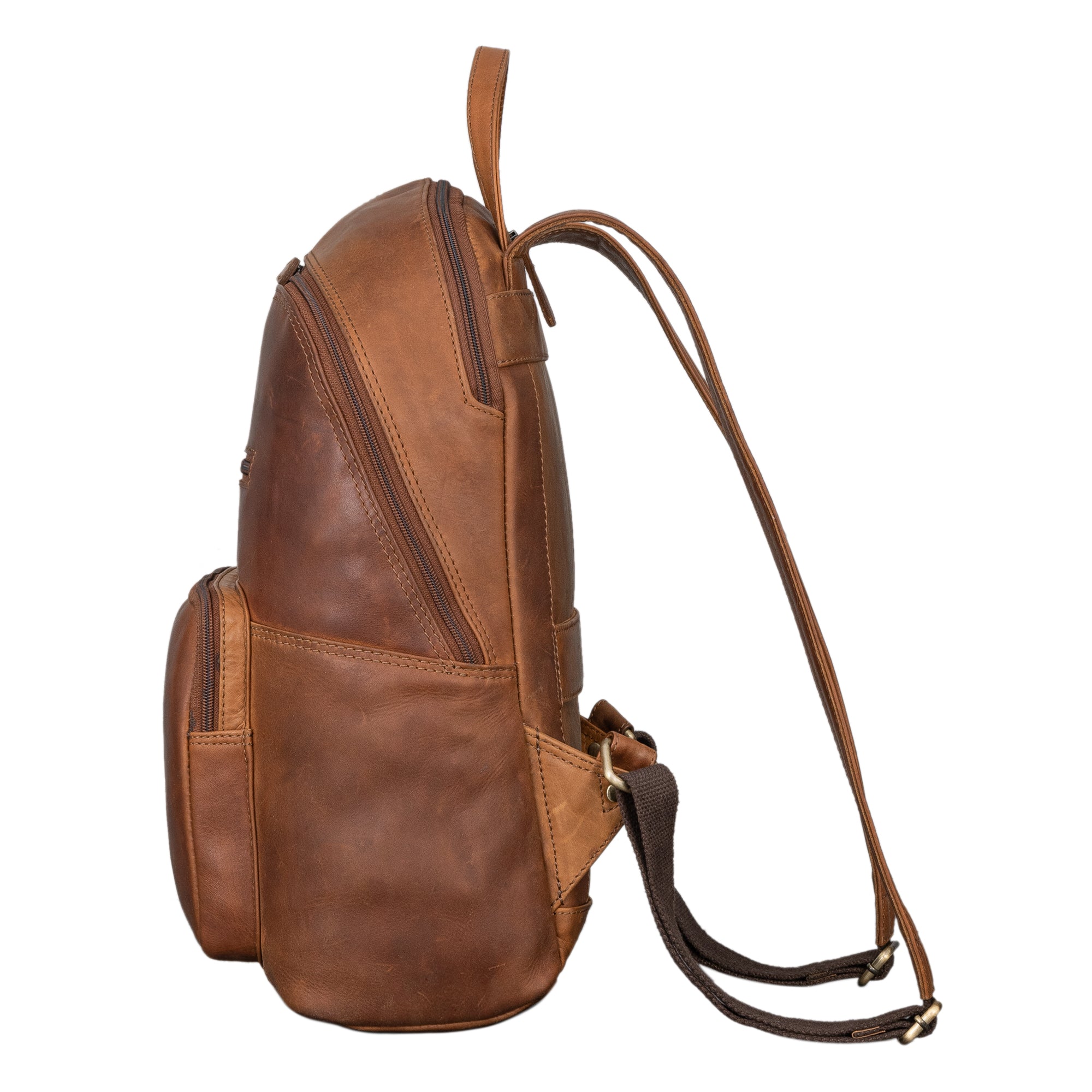 Rucksack 10.1 Zoll Leder braun