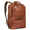 "Thore" Mochila Luxuosa de Couro com Compartimento para Laptop 17"