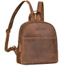 "Elonora" Mochila Vintage Couro 2-em-1 Pequena para Mulheres