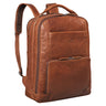 B-Stock "Harlow" Mochila Masculina de Couro XL – Com Compartimento para Laptop 15 a 17