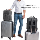 Grauer Echtleder Rucksack Reiserucksack