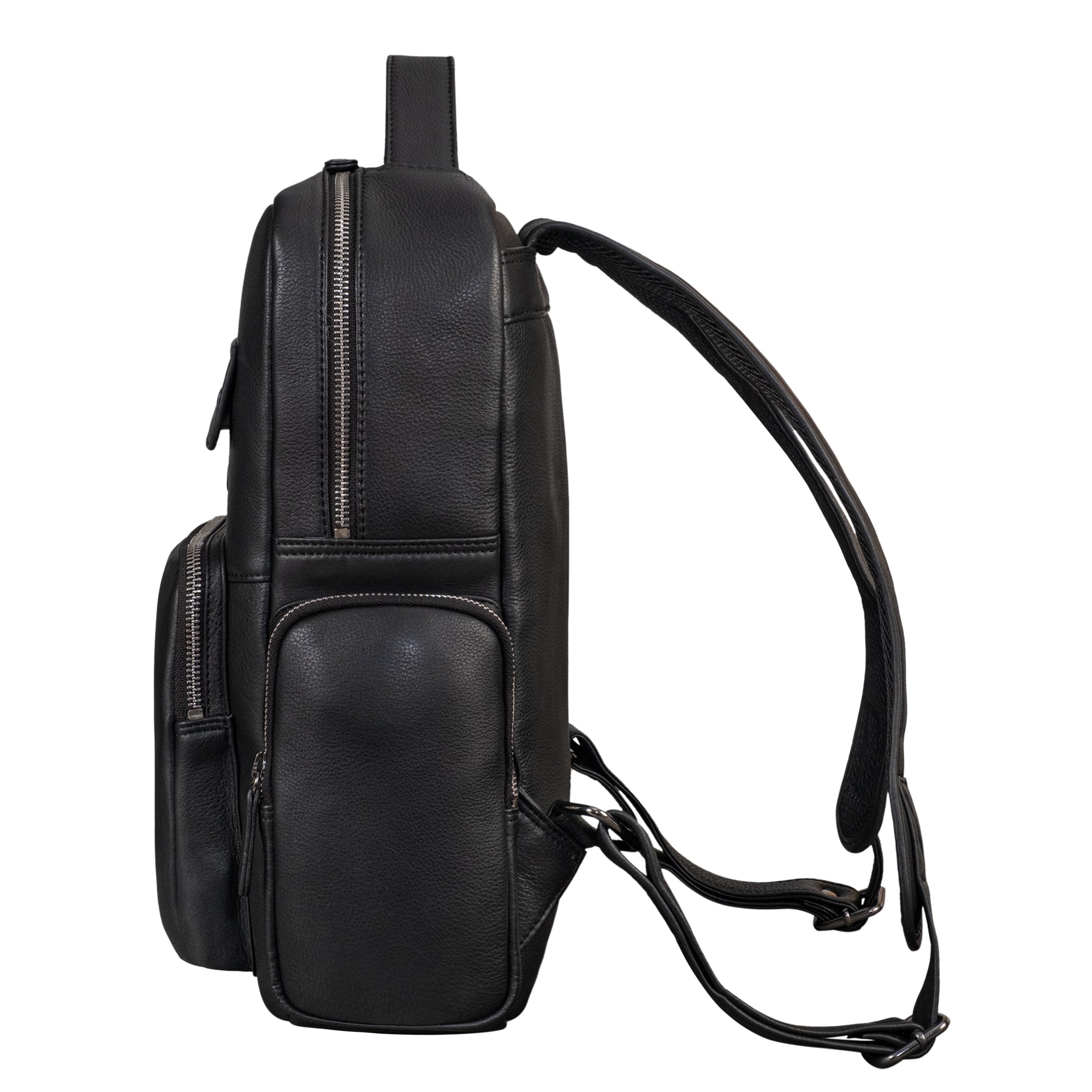 Backpack Leder schwarz