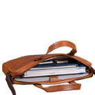 Ledertasche Schultertasche 15.6 Zoll Laptop Fach