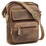 "Amir" Bolsa Pequena de Couro Masculina Transversal Elegante