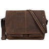 Couro "Curtis" de 15 polegadas Bolsa Mensageiro