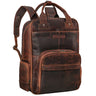 "Kasimir" Mochila de couro vintage