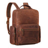 "Polino" Mochila de couro masculina 15.6 polegadas