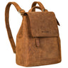 "Allegra" Mochila Feminina de Couro Elegante Pequena Vintage