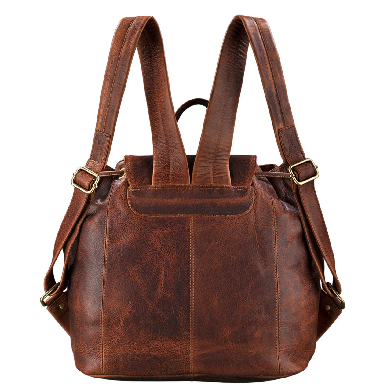 Damen Leder Rucksack braun