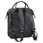 Lederrucksack Damen schwarz