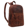 kleiner lederrucksack damen braun