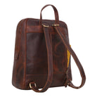 Großer lederrucksack braun