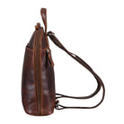 Lehrerrucksack Leder Retro braun