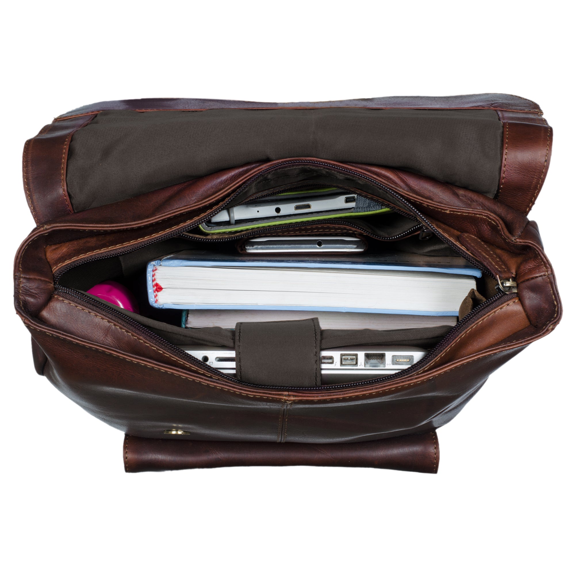 Großer Rucksack echtes Leder