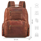 Leder Rucksack Herren cognac