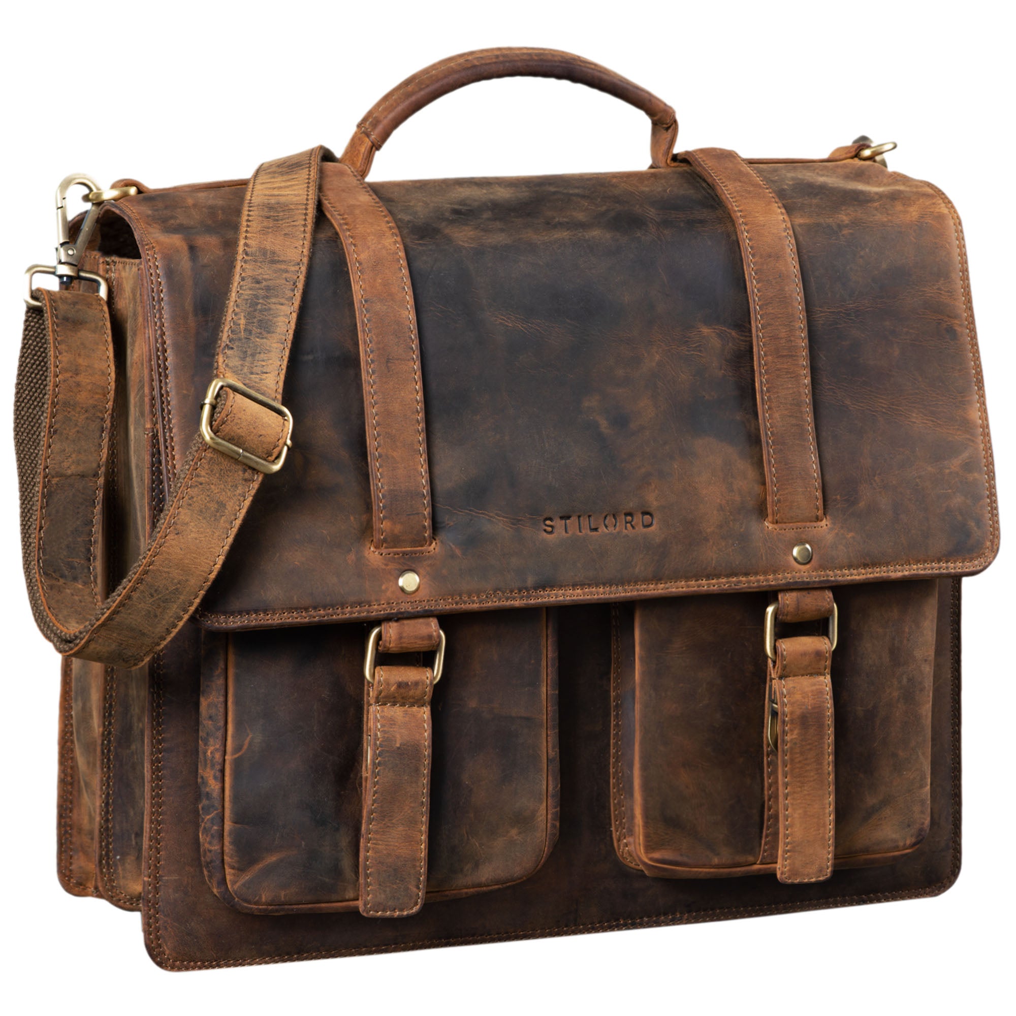 Vintage Aktentasche Herren Echtleder
