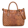 "Daniela" Bolsa de Couro Moda para Mulheres com Design Trançado