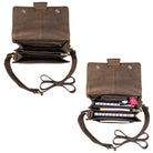 Damen Crossbody Bag Leder braun