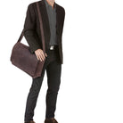 Vintage Ledertasche Herren Echtleder