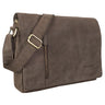 Leder Tasche dunkelbraun