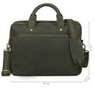 Leder Kuriertasche im Vintage-Look