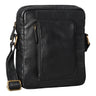 "Ashton" Bolsa Masculina de Couro Transversal Vintage Elegante