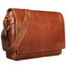 B-WARE "Rick" saco de ombro em pele 15.6 Inch