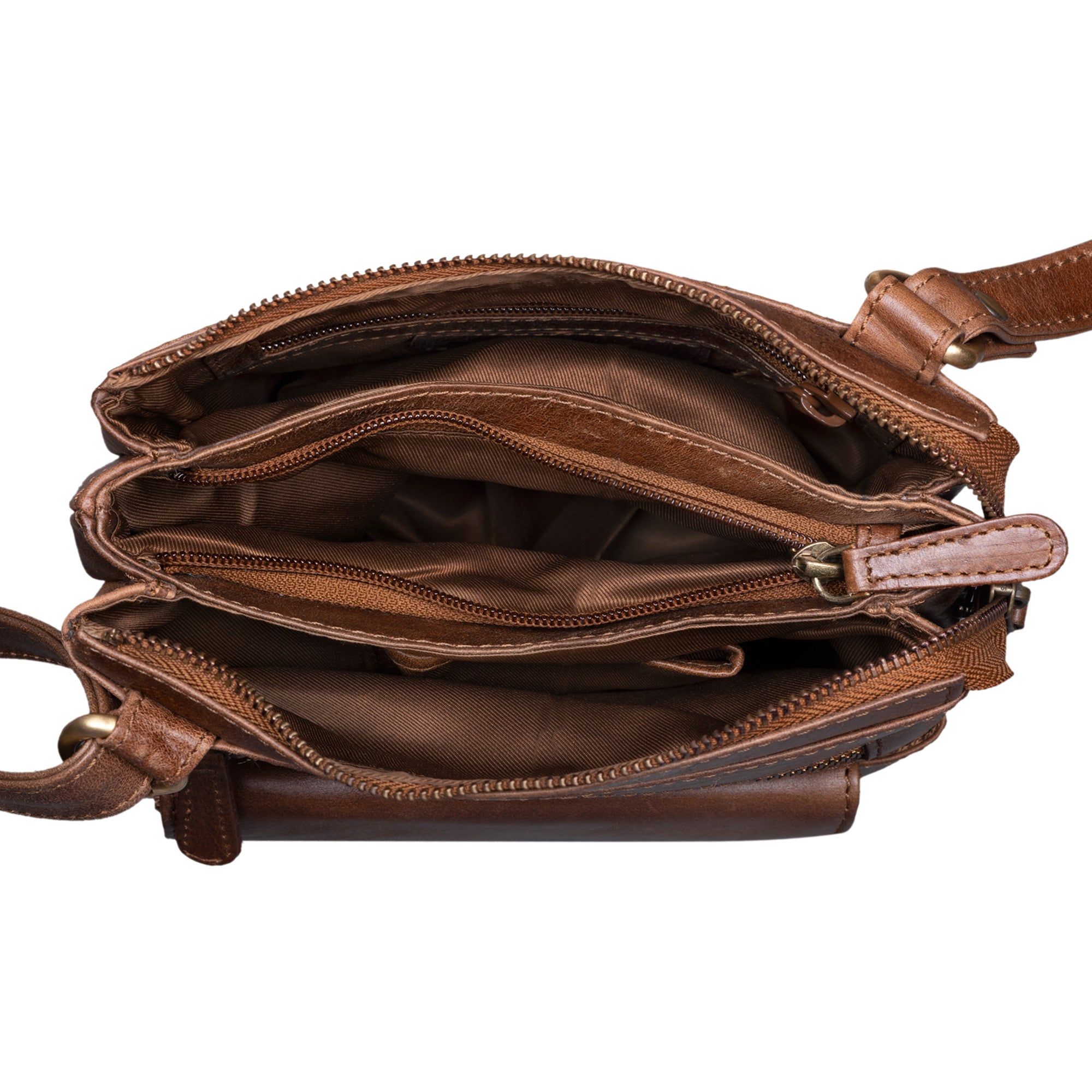 Leder Handgelenktasche mit Tragegurt